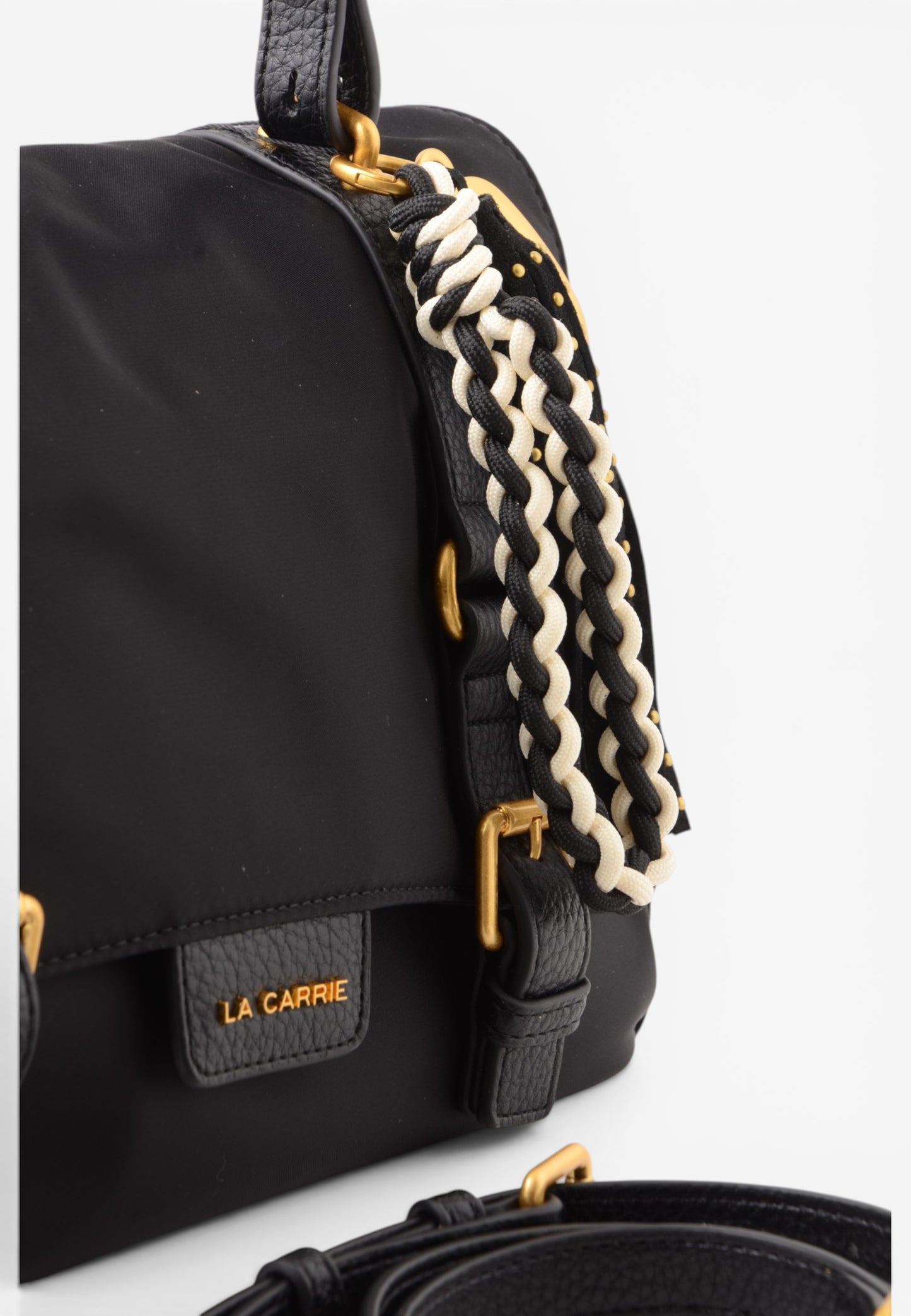 LA CARRIE - Shopping Bag DARK NYLON Nero