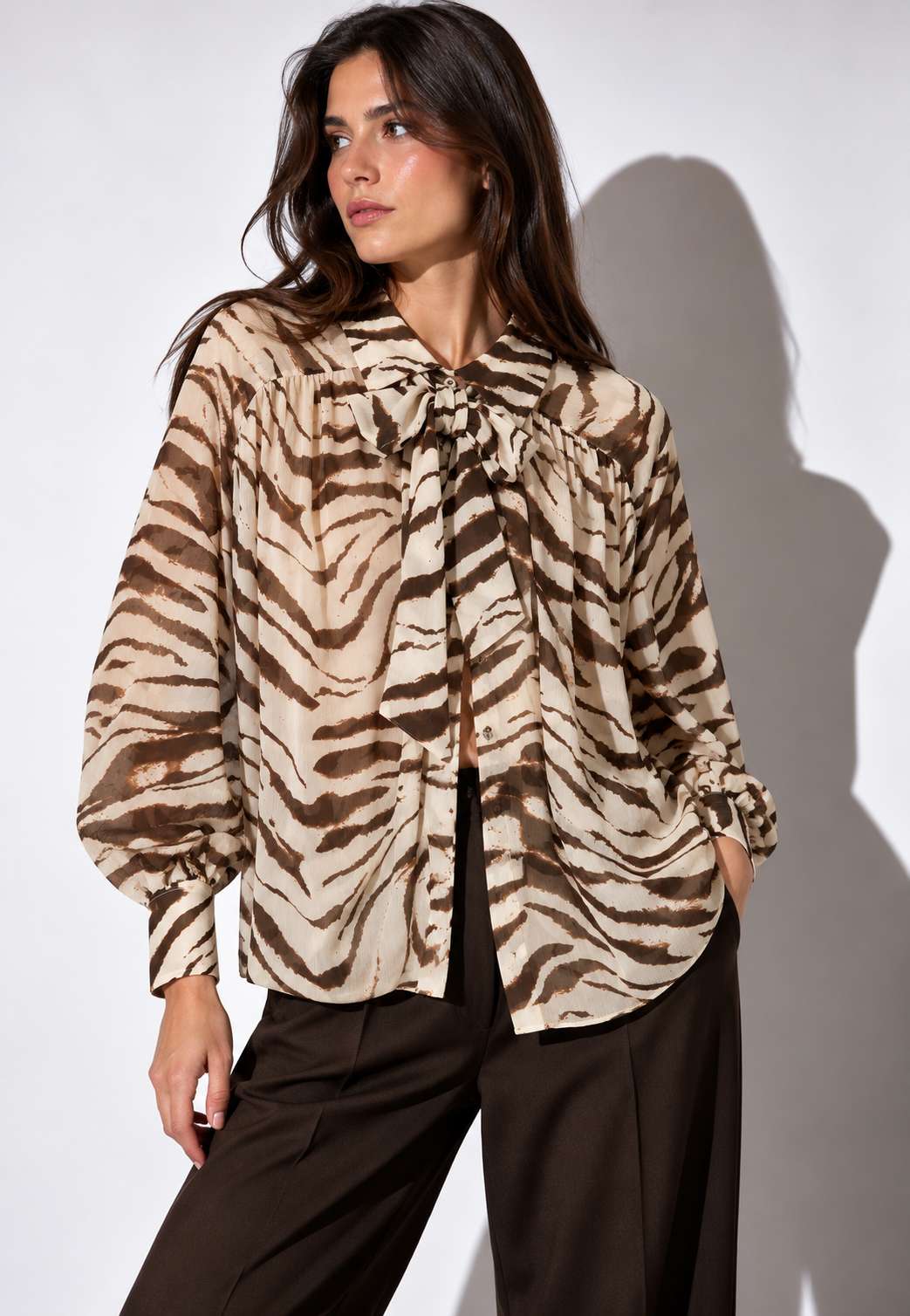 MOTEL - Camicia Fantasia Zebra
