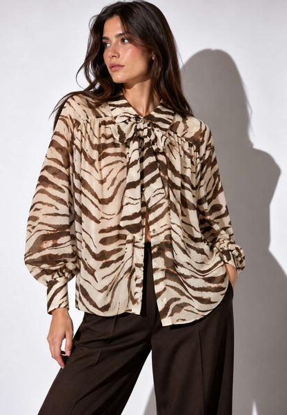 MOTEL - Camicia Fantasia Zebra