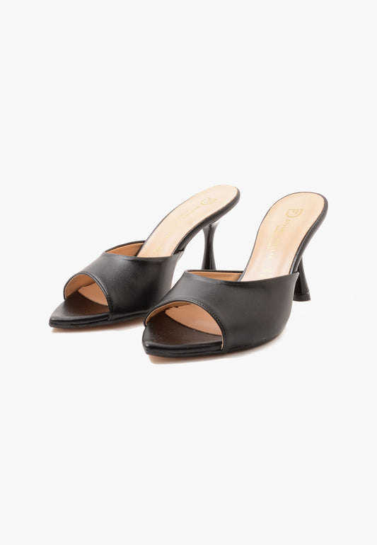 DIVINE FOLLIE - Sandalo Mules Nero