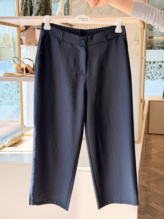 SUSY STAR CURVY - Pantalone Zampetta Blu