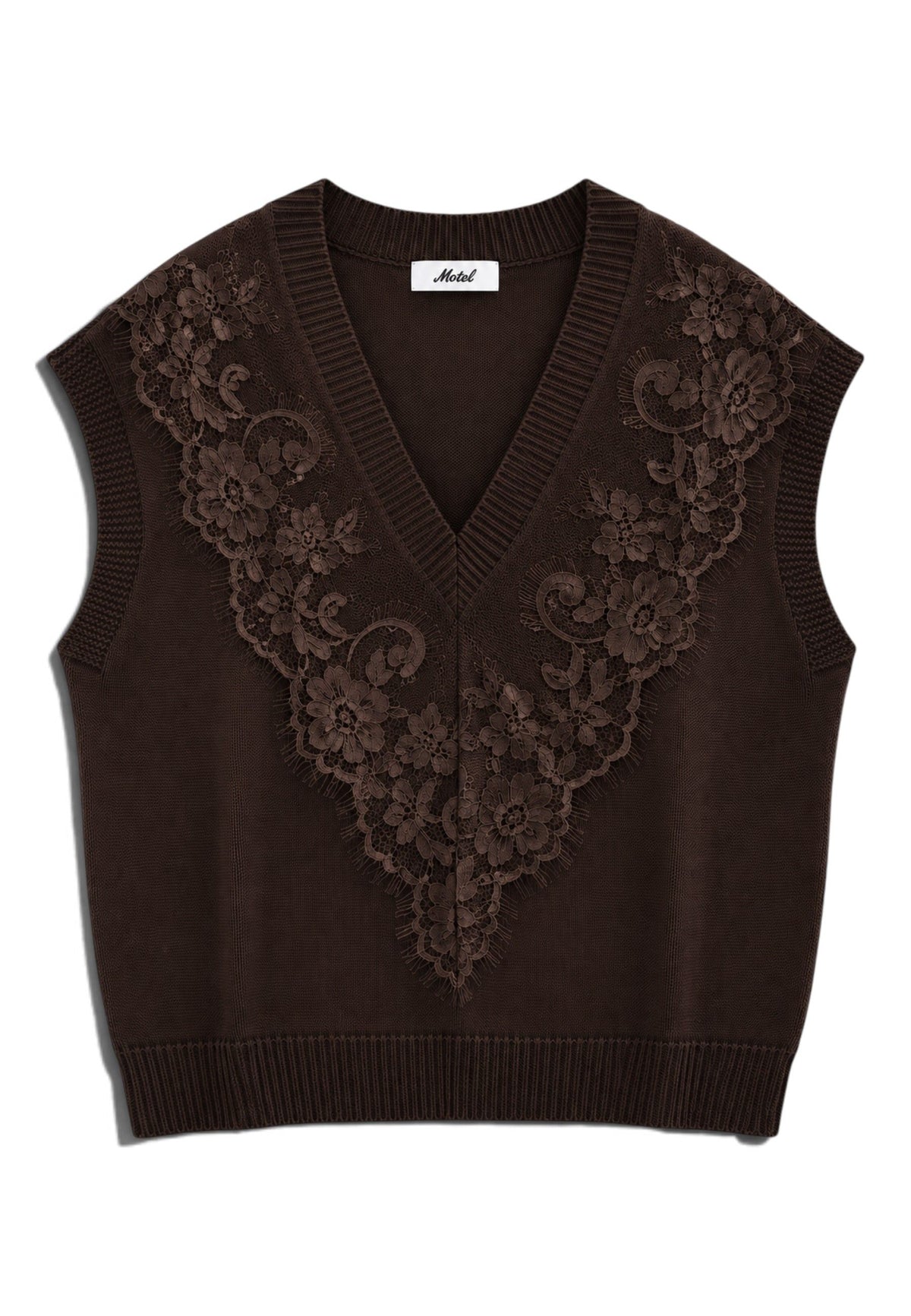 MOTEL - Gilet In Pizzo Moro