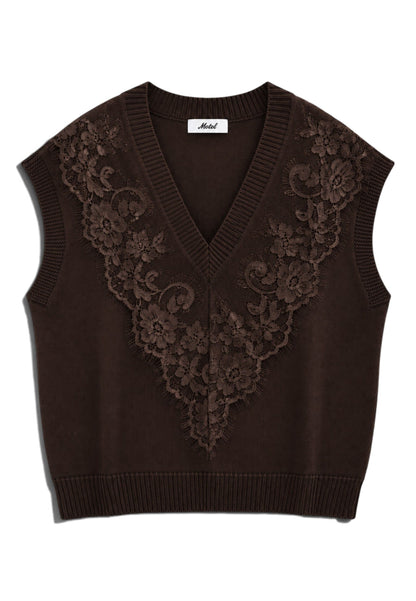 MOTEL - Gilet In Pizzo Moro