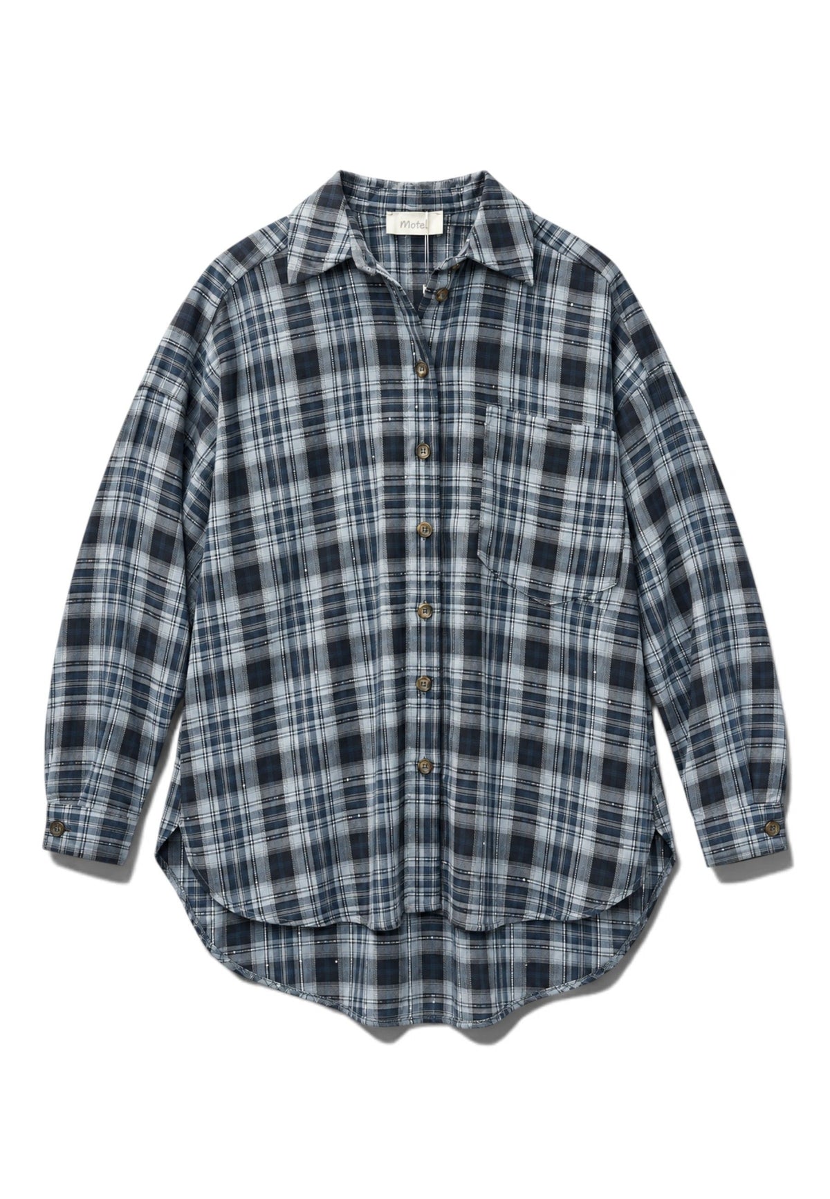 MOTEL - Camicia Tartan Blu