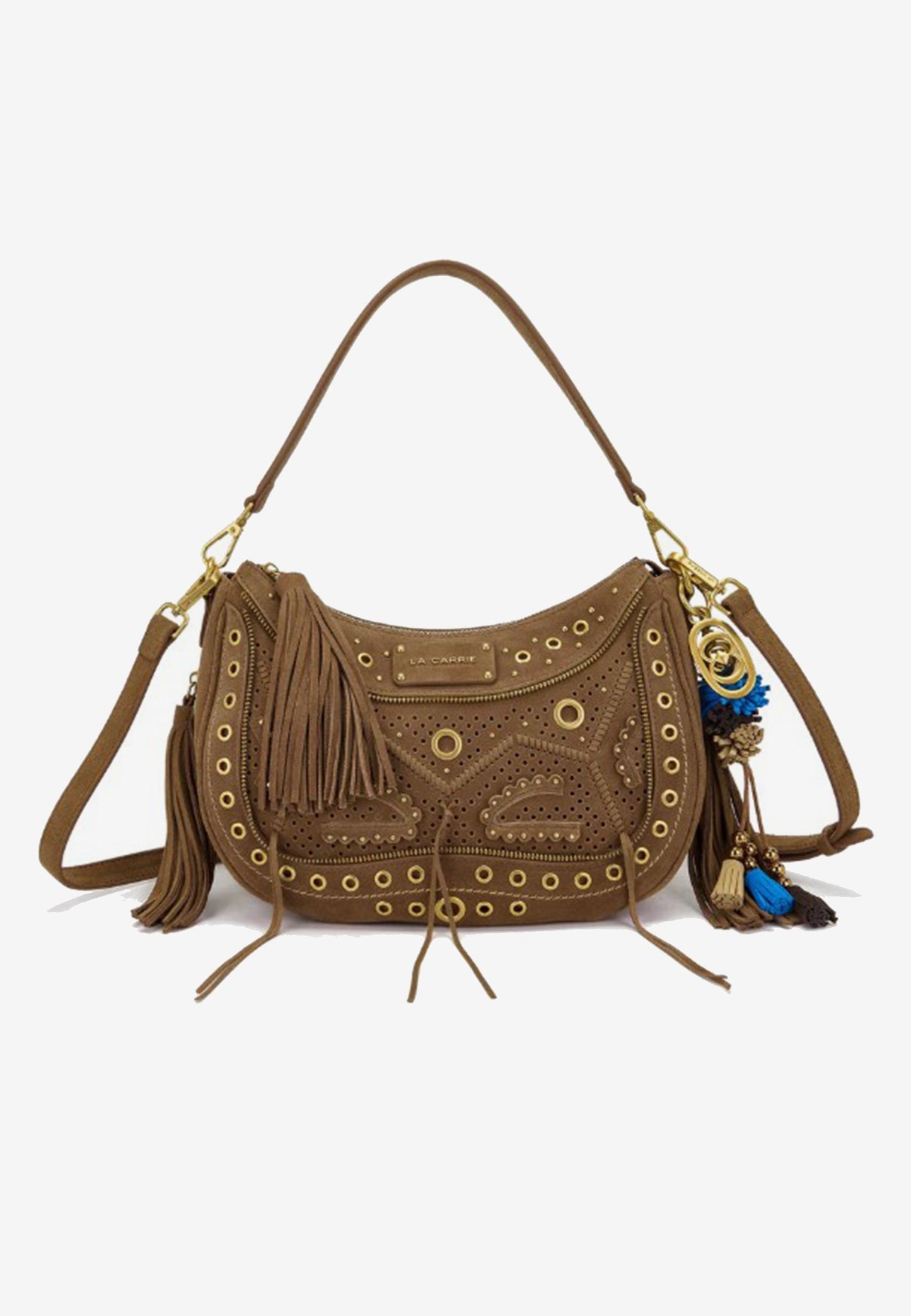 LA CARRIE - Borsa Hobo Jungle Cuoio