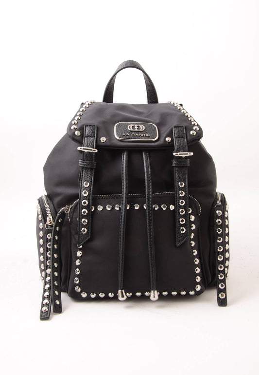 LA CARRIE - Zaino Dark Nylon Nero