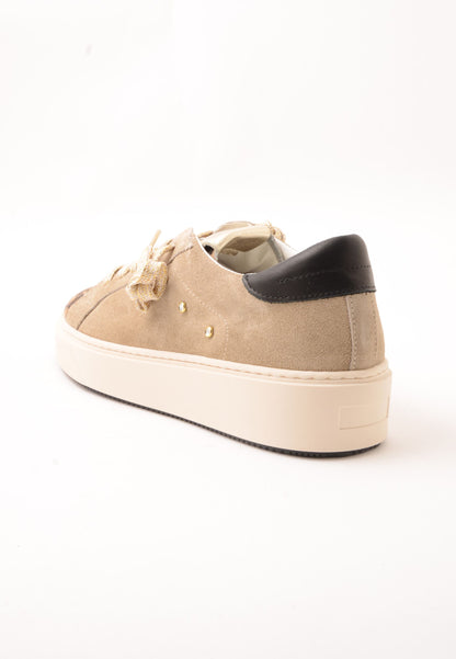 DIVINE FOLLIE - Sneakers Camoscio Leopardato Beige