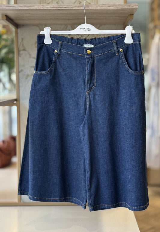 SUSY STAR CURVY - Bermuda Chambray Blu