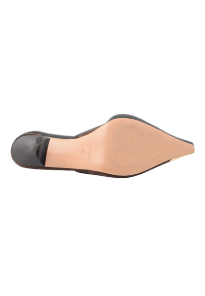 DIVINE FOLLIE - Slingback Scamosciate con Tacco Stiletto Moro