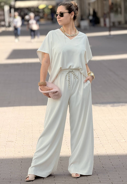 SUSY STAR CURVY - Completo Blusa + Pantalone Burro