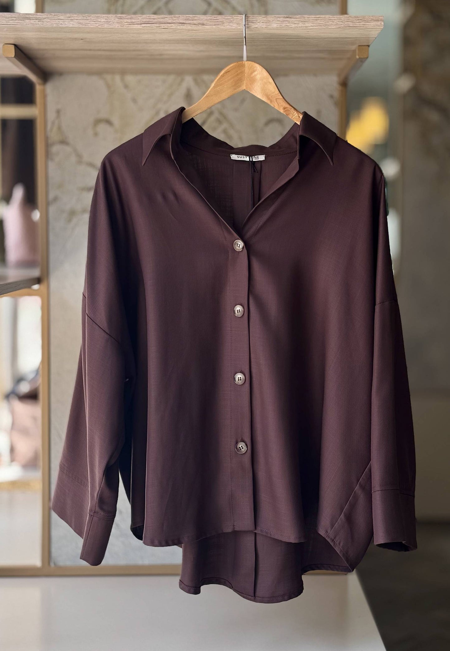 SUSY STAR CURVY - Camicia Over Moro