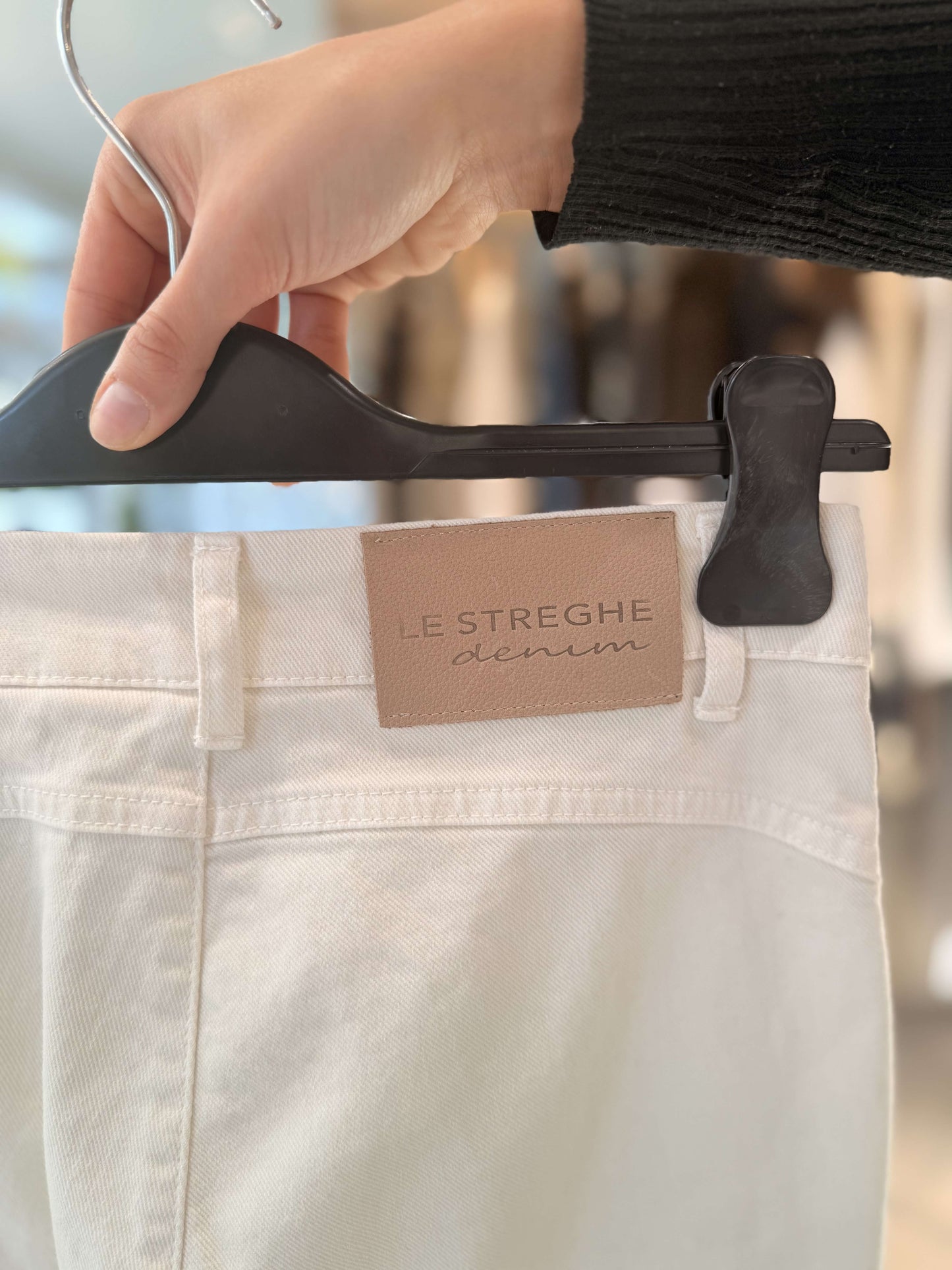 LE STREGHE - Jeans Skinny In Bull Denim Latte