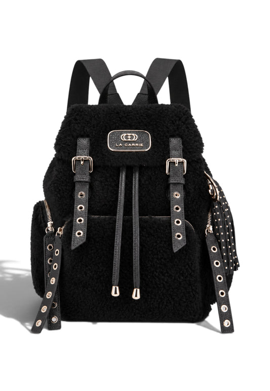 LA CARRIE - Zaino TEDDY ECO FUR Nero