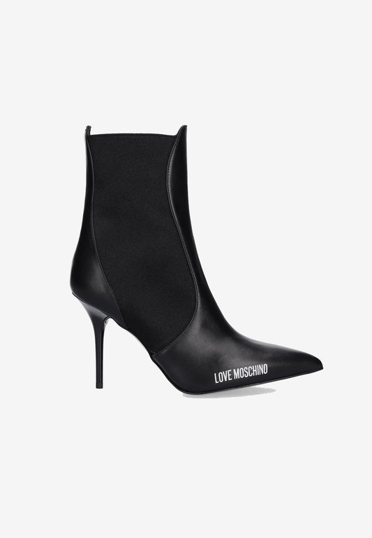 LOVE MOSCHINO - Stivaletti Tacco A Stiletto Nero