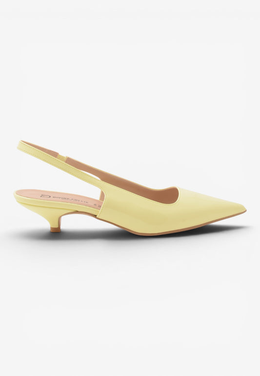DIVINE FOLLIE - Slingback Vernice Giallo