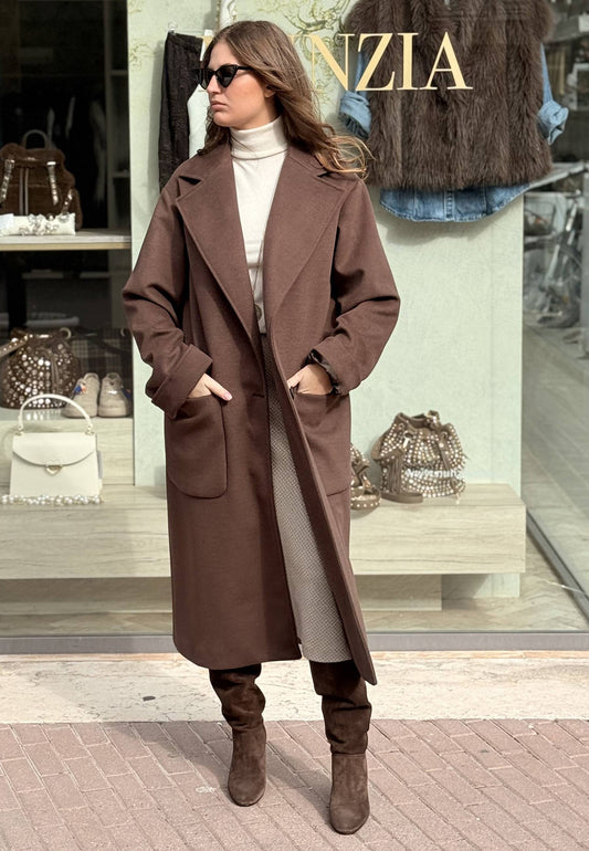MOTEL - Cappotto Monopetto Over Moro