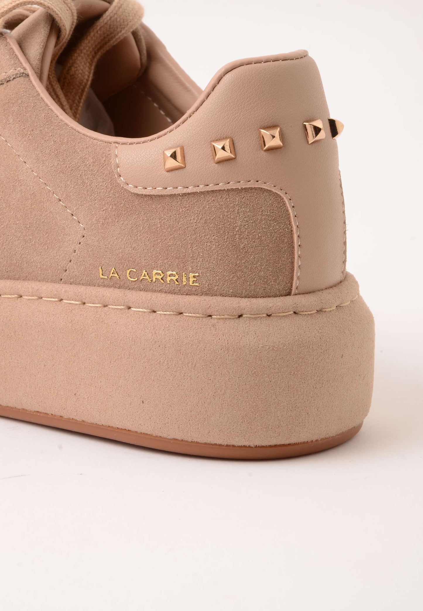 LA CARRIE - Sneakers Camoscio Charms Beige