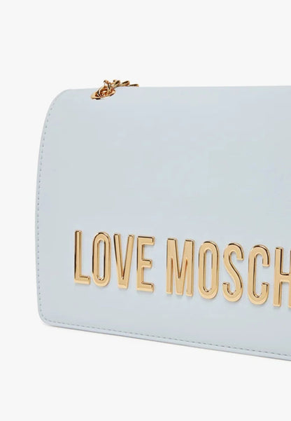 LOVE MOSCHINO - Borsa A Spalla Lettering Cielo