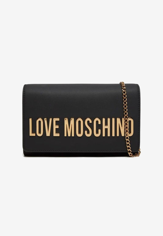 LOVE MOSCHINO - Black Lettering Shoulder Bag