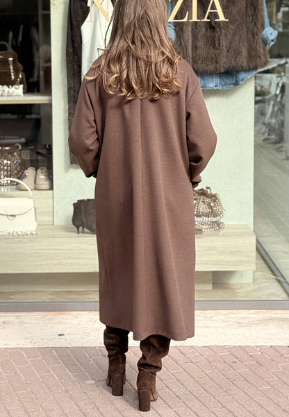 MOTEL - Cappotto Monopetto Over Moro