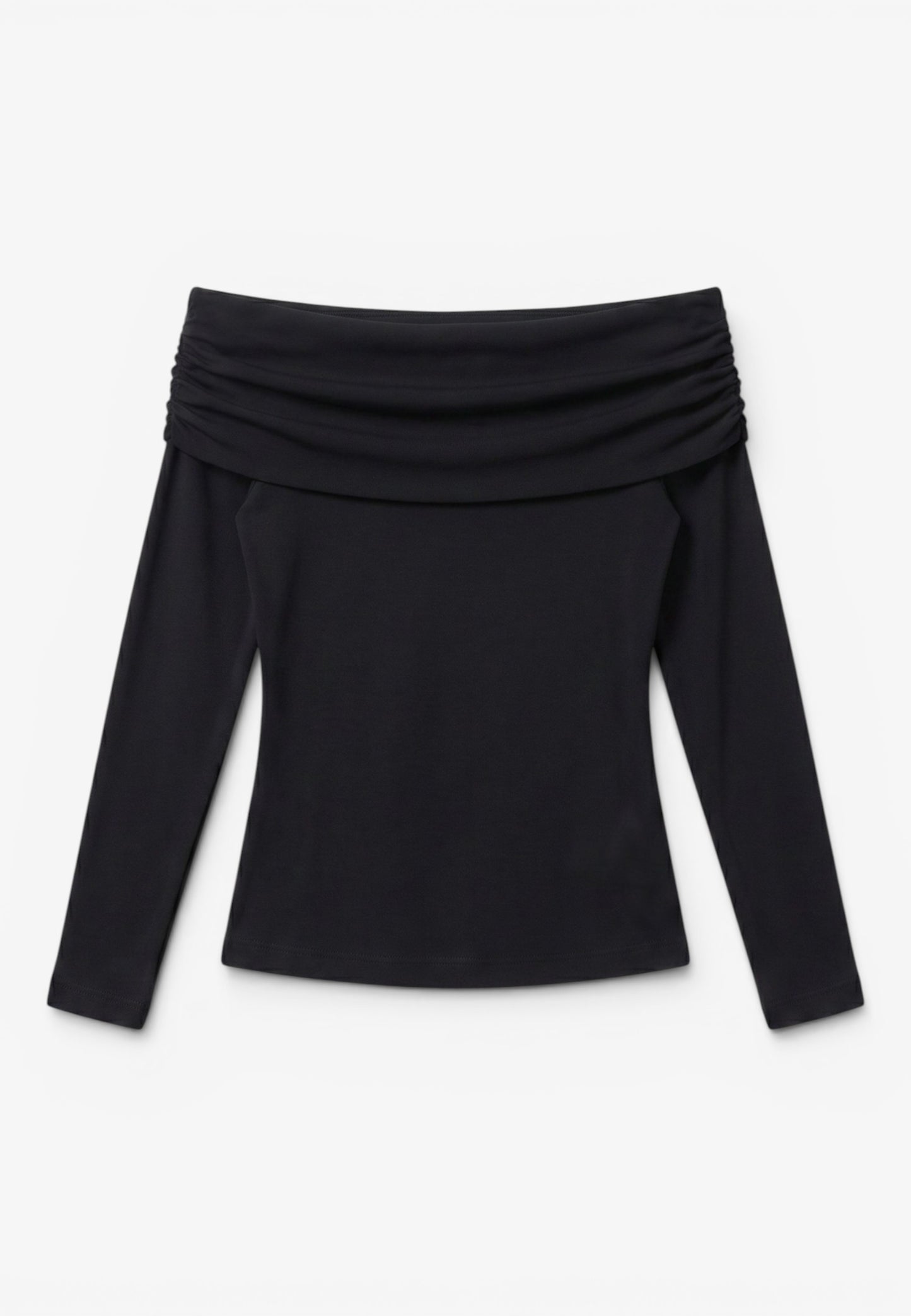 MINERVA - Maglia Scollo a Barchetta Nero