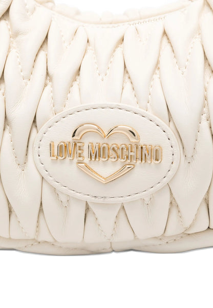 LOVE MOSCHINO - Hobo Bag Trapuntata Avorio