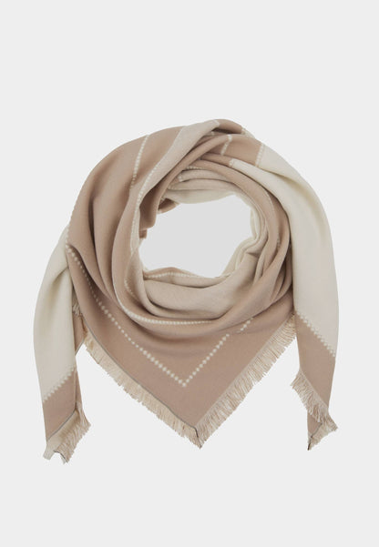 ALEX MAX - Beige Diamond Maxi Scarf