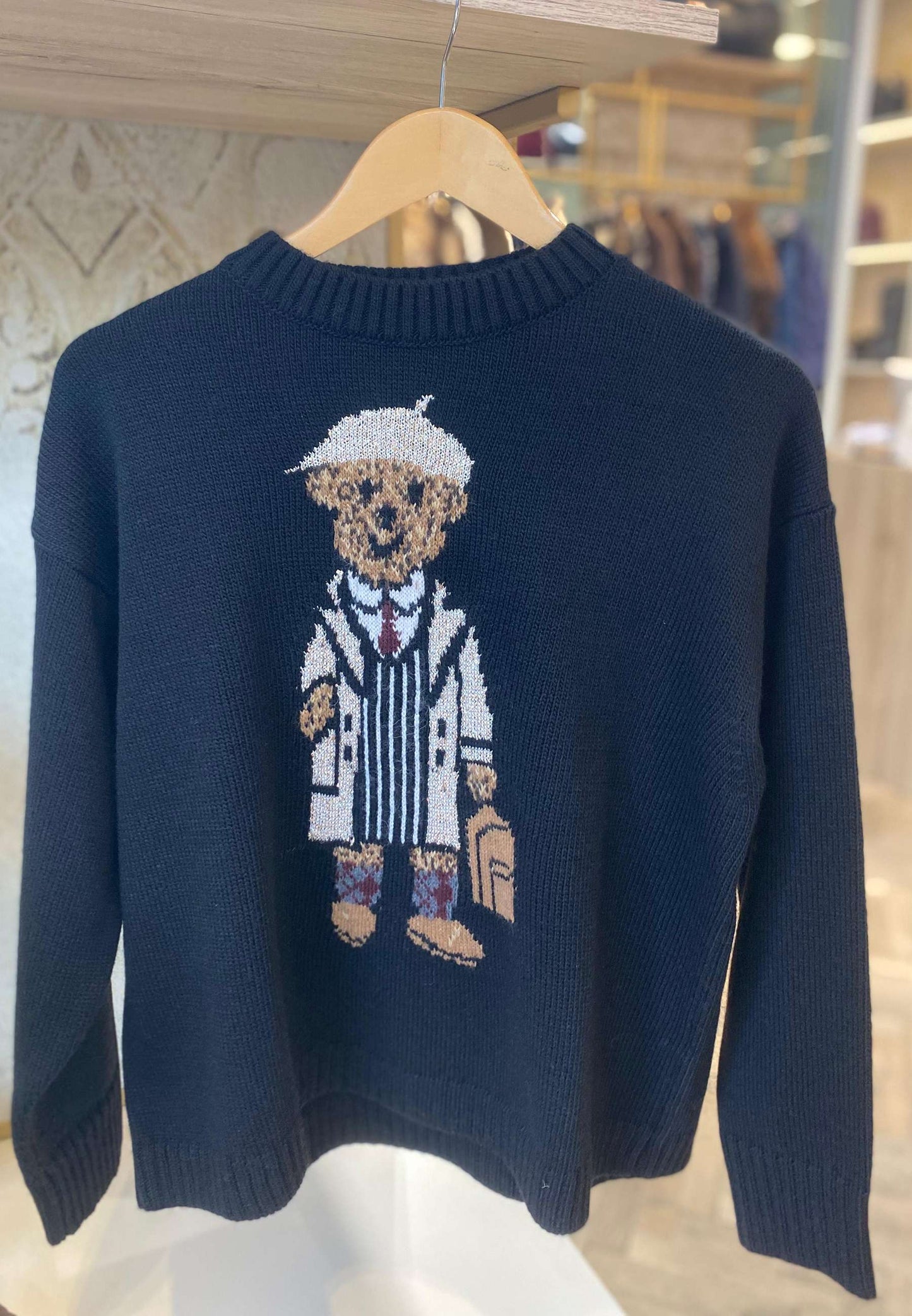 MOTEL - Maglioncino Orsetto Nero