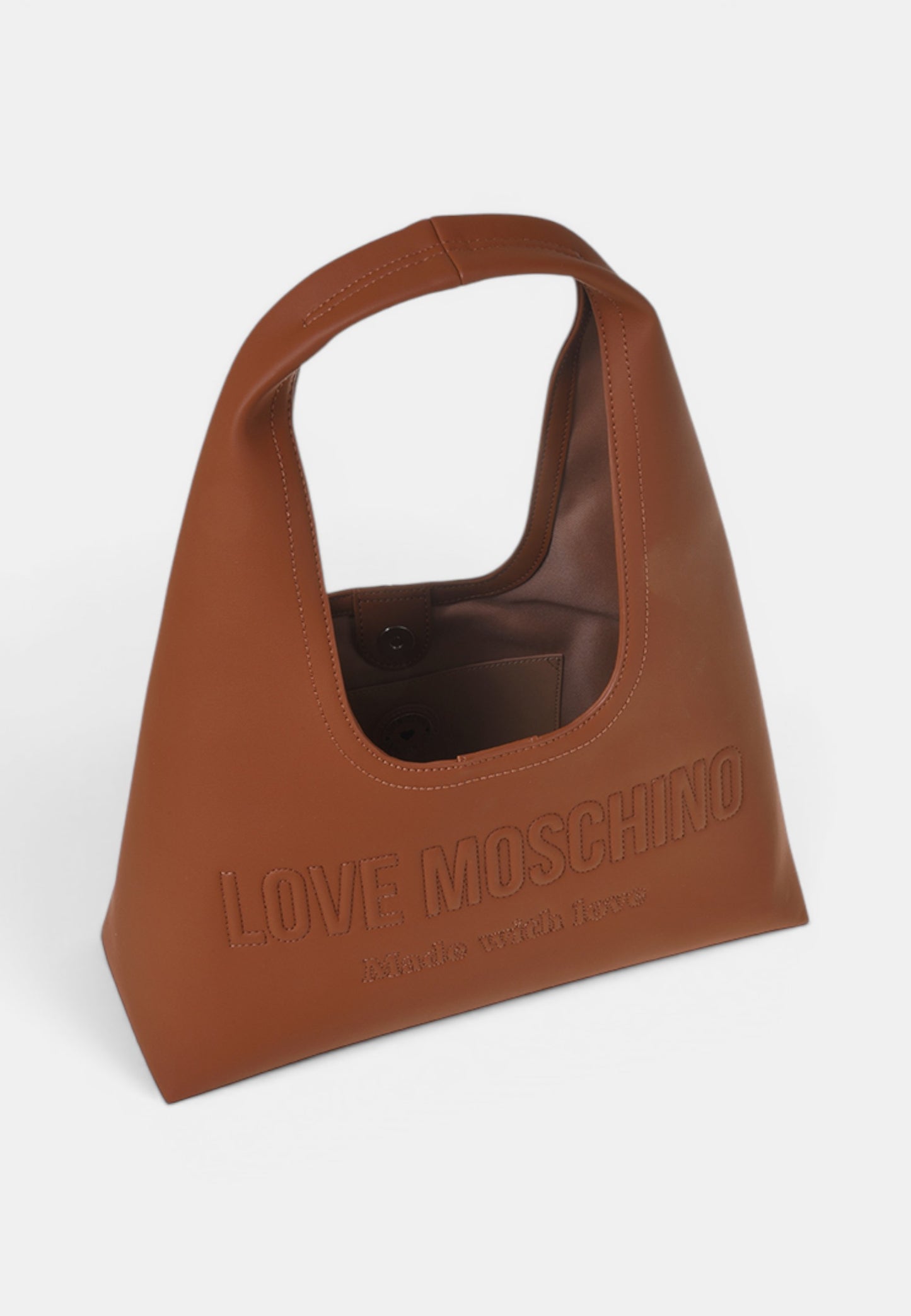LOVE MOSCHINO - Borsa A Spalla Signature Cuoio