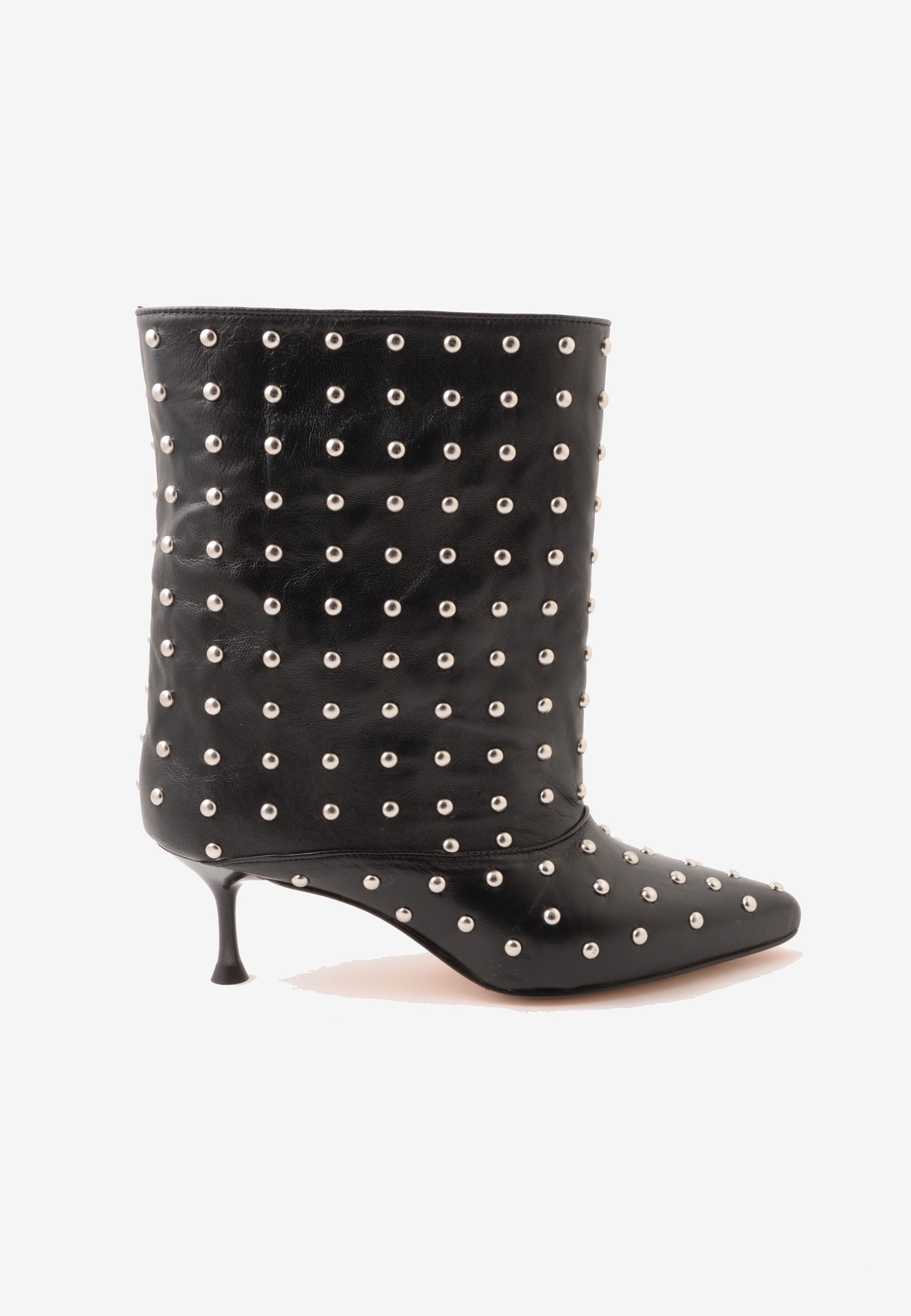 DIVINE FOLLIE - Stivale Nappa con Borchie Nero