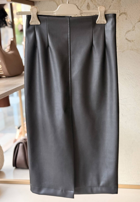 MARYLEY - Gonna Tubino In Ecopelle Nero