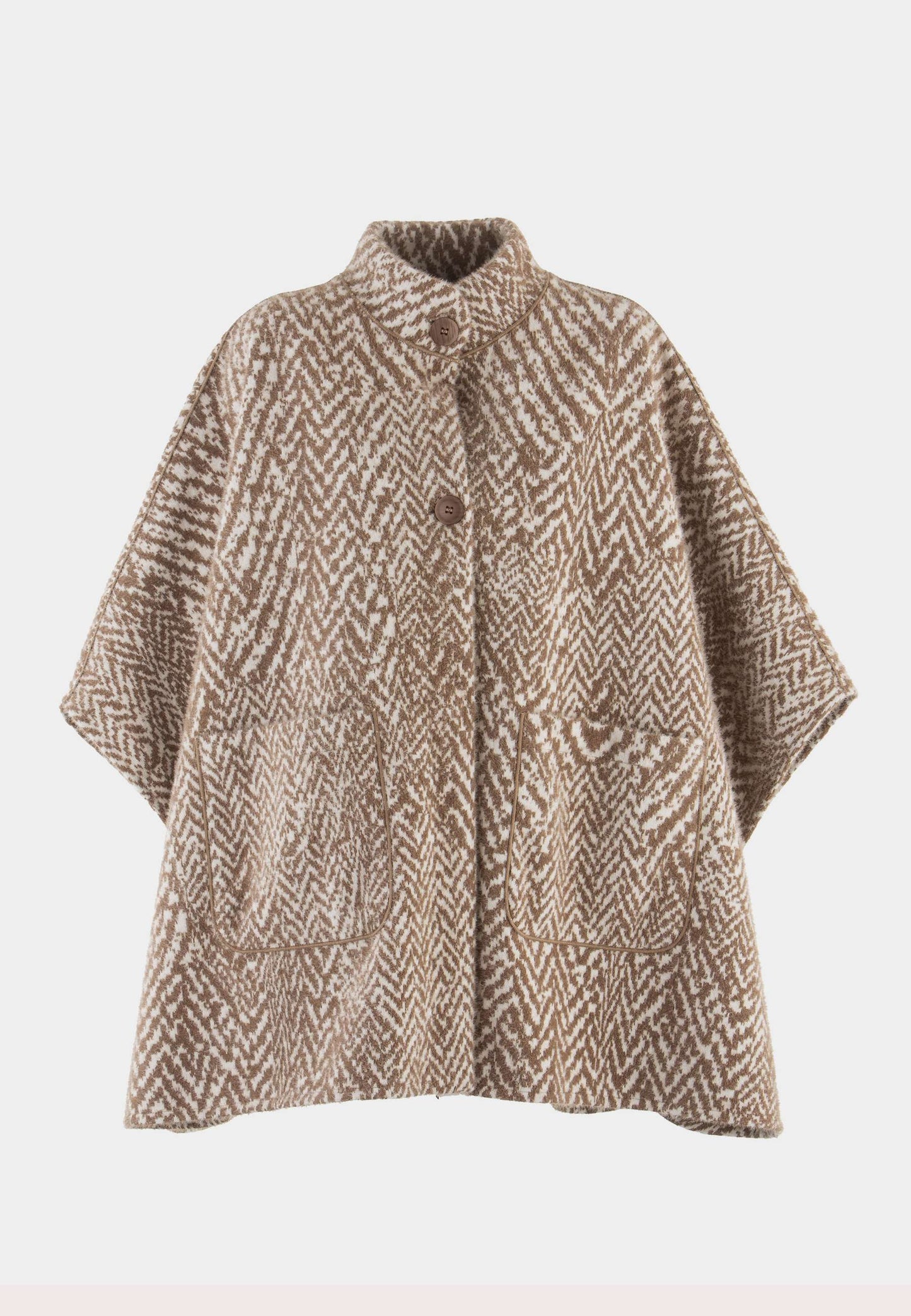 ALEX MAX – Poncho Reverse Taupe