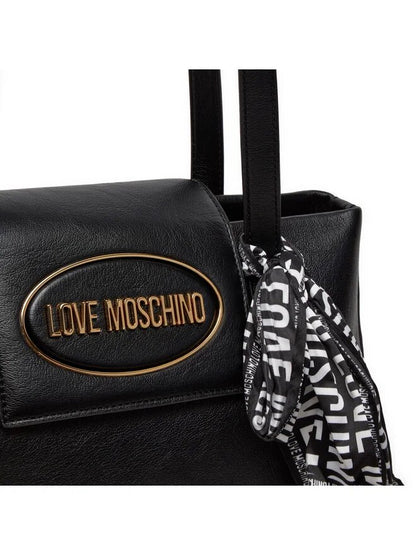 LOVE MOSCHINO – Einkaufstasche mit schwarzem Schal