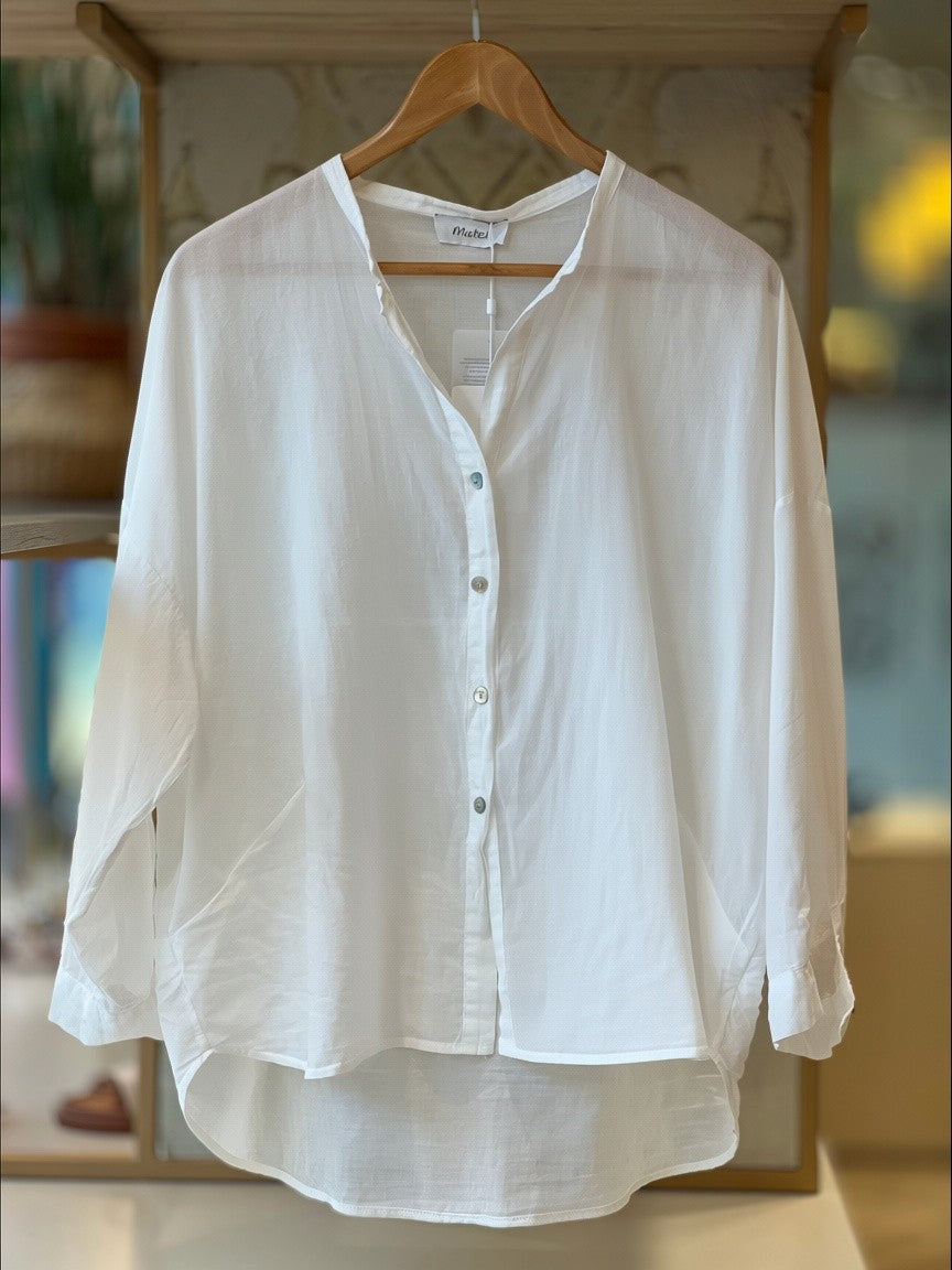 MOTEL - Camicia Mussola Panna