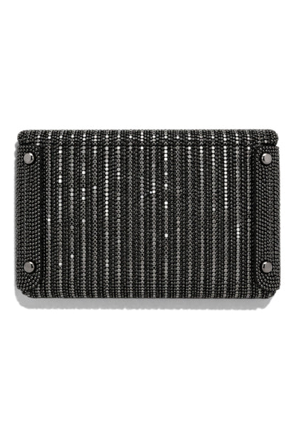 NUNZIA - Borsetta Pochette Strass Nero