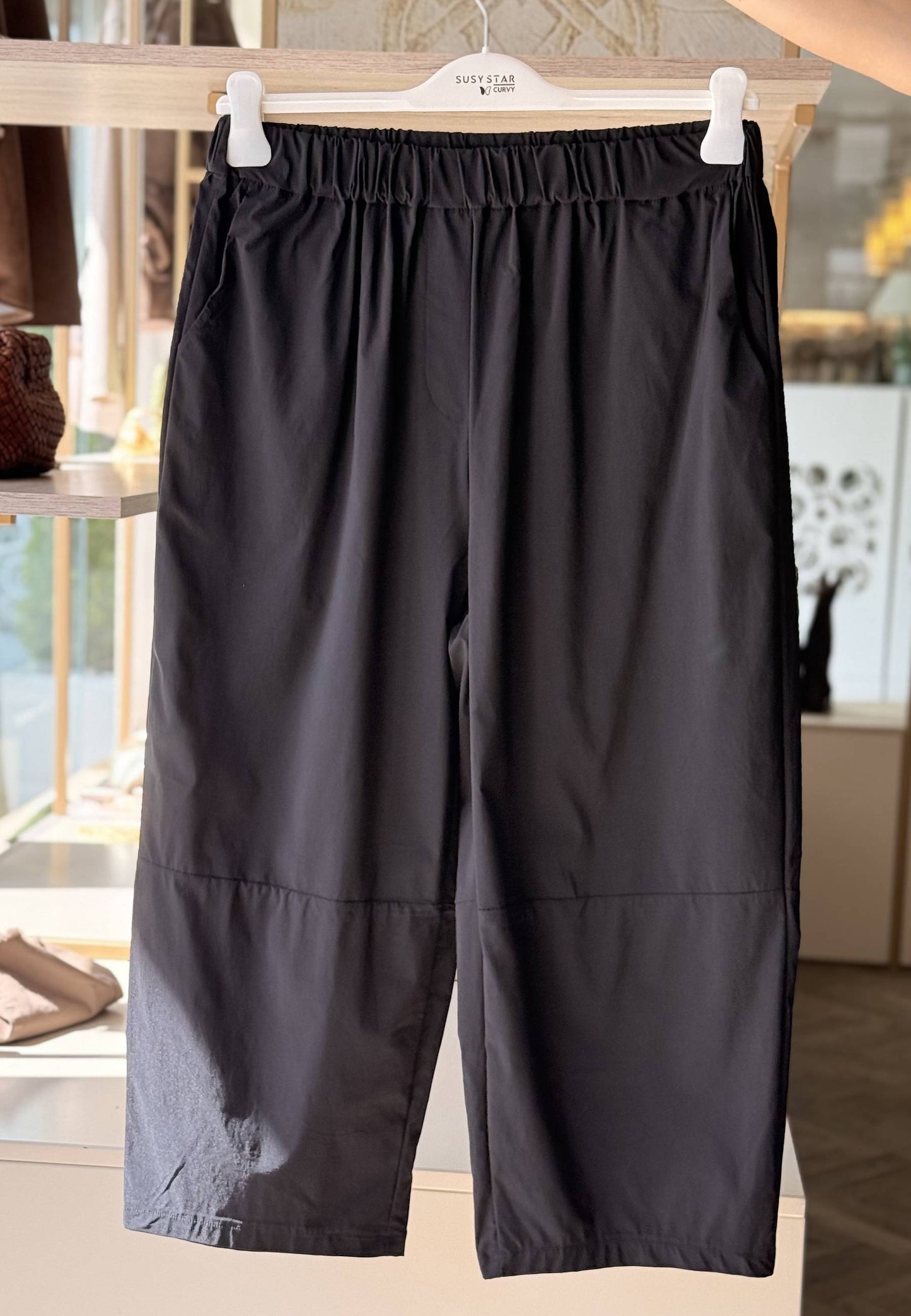 SUSY STAR CURVY - Completo Vela Blusa + Pantalone Nero