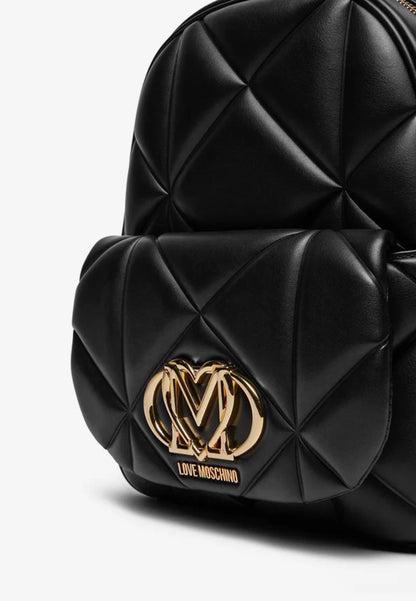 LOVE MOSCHINO - Zaino Embossed Nero