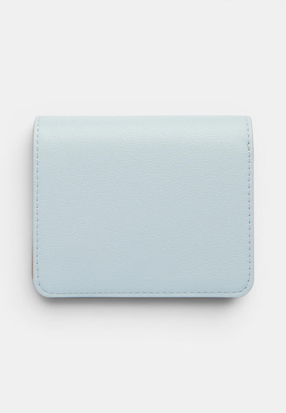 LOVE MOSCHINO - Portafoglio Trifold Cuore Celeste