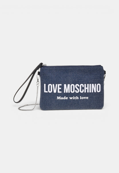 LOVE MOSCHINO - Pochette Signature In Denim