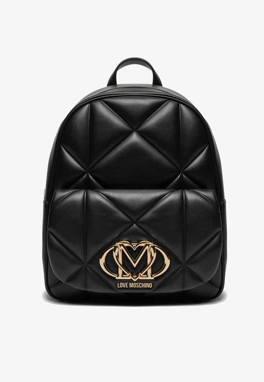 LOVE MOSCHINO - Zaino Embossed Nero