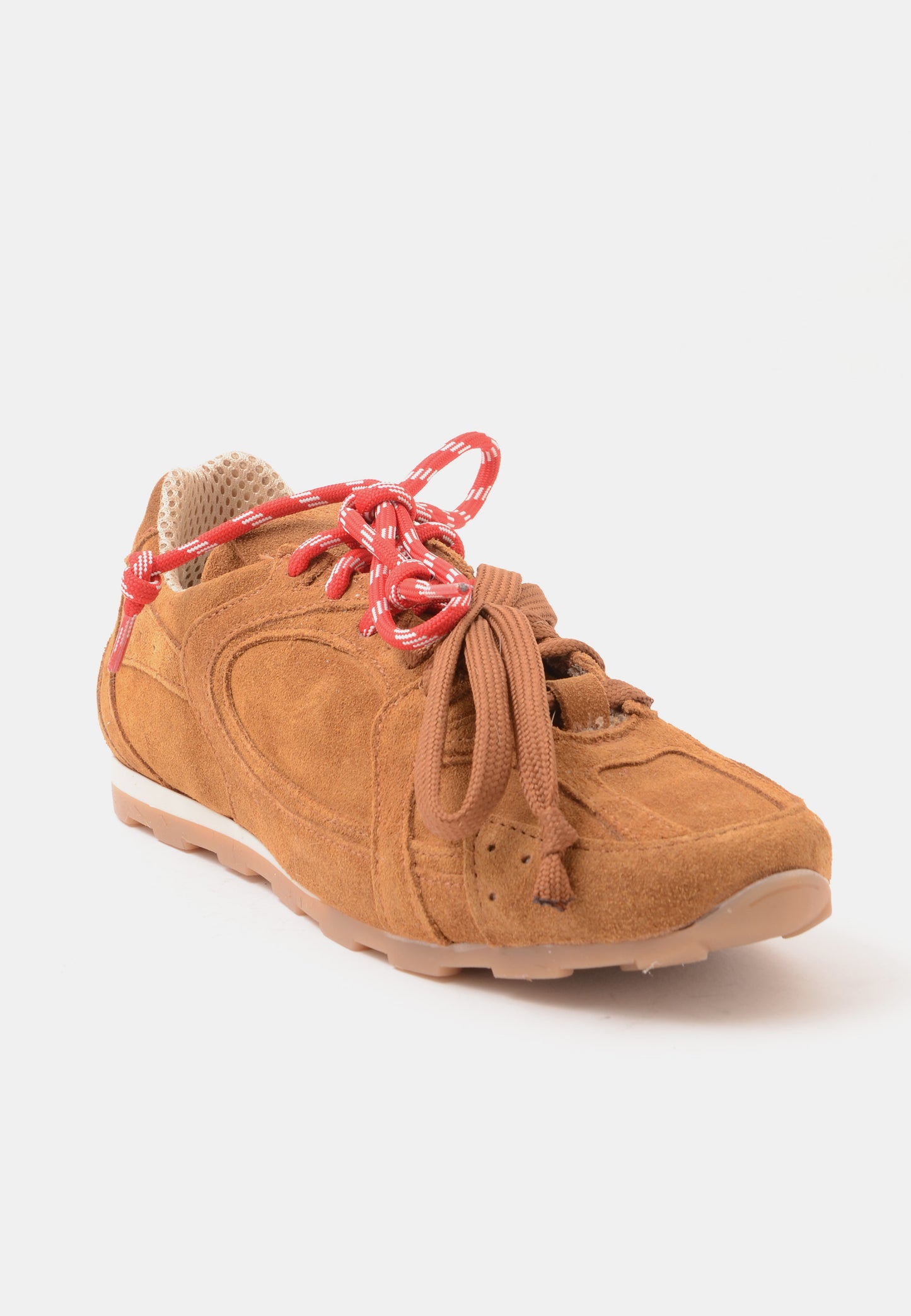 DIVINE FOLLIE - Sneakers in suede Cuoio