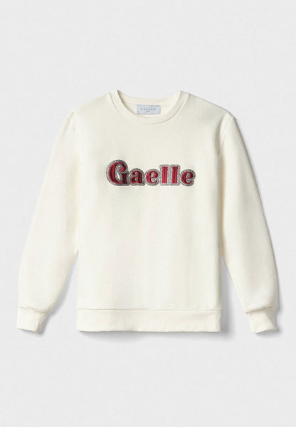 GAELLE - Felpa paricollo Off White