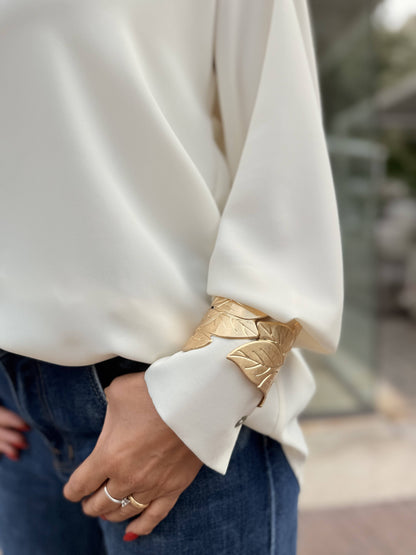 LE STREGHE - Camicia Scivolata Latte