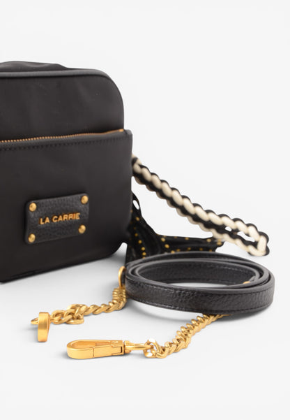 LA CARRIE - Borsetta a Tracolla DARK NYLON Nero