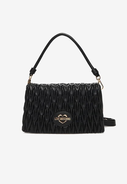 LOVE MOSCHINO - Borsa A Spalla Trapuntata Nero