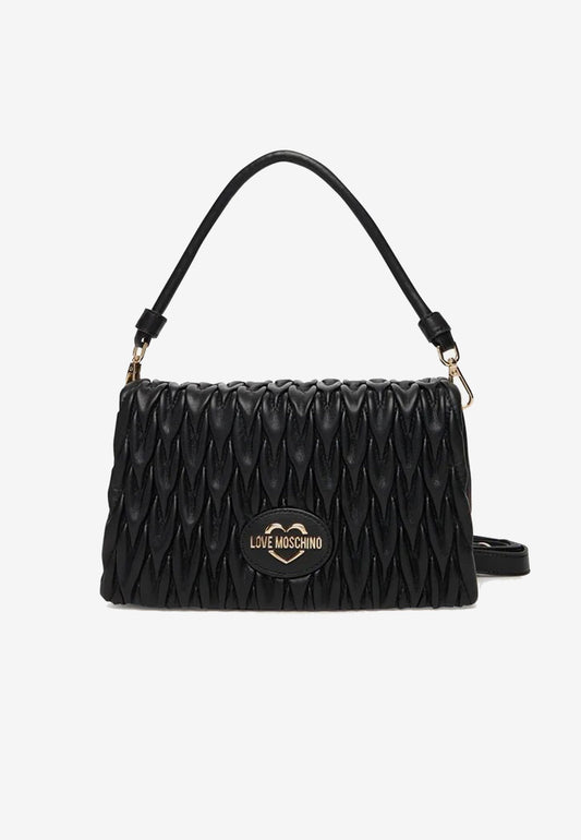 LOVE MOSCHINO - Borsa A Spalla Trapuntata Nero