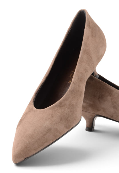 DIVINE FOLLIE - Décolleté Con Tacco Kitten Heel Taupe