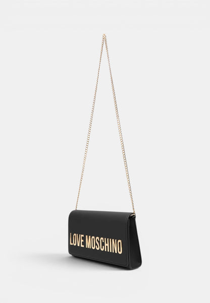 LOVE MOSCHINO - Borsetta A Tracolla Lettering Nero