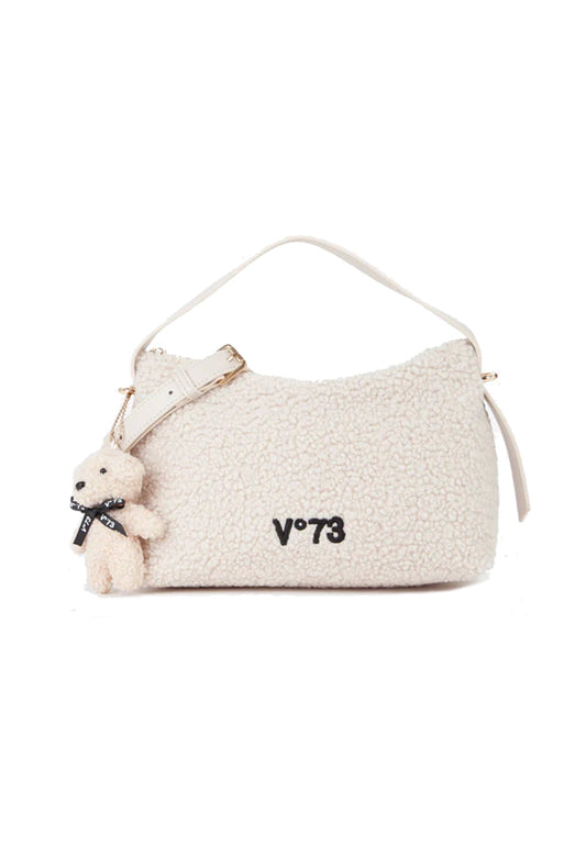 V73 - Borsa a Spalla Teddy Ecru