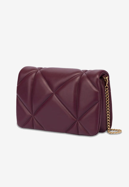LOVE MOSCHINO -  Borsetta A Tracolla Embossed Vino